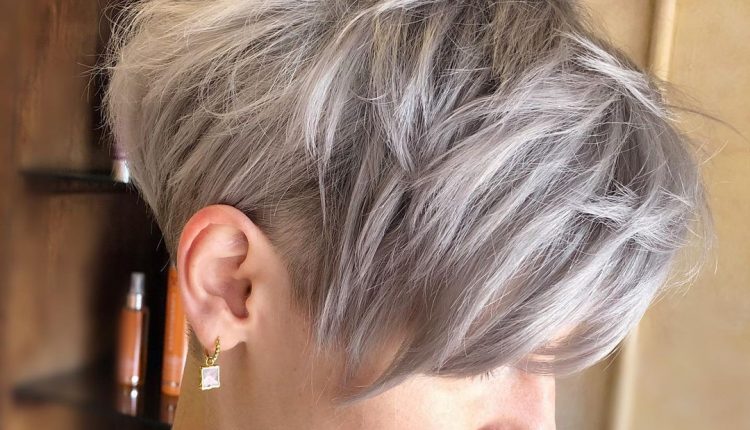 Edgy Silver Pixie For 50