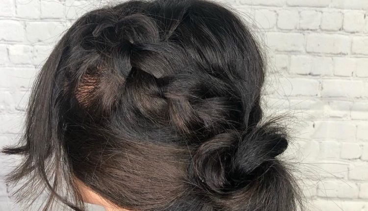 Messy Bun With Bangs