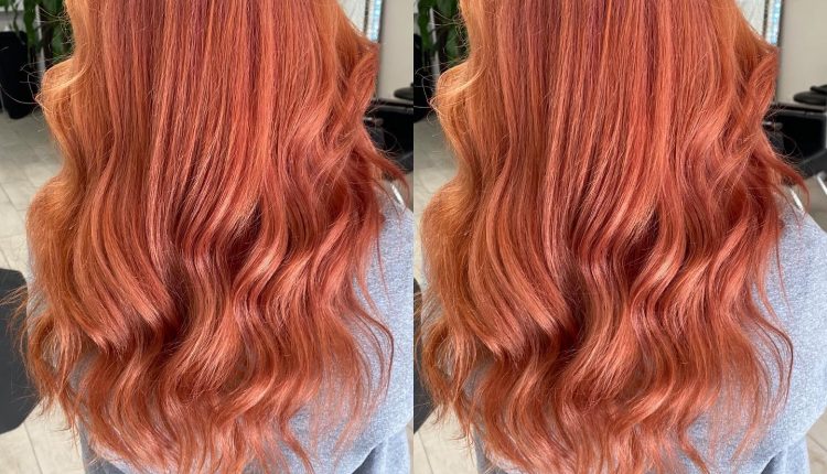 Burnt Orange Weave Ponytail