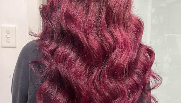 Red Purple Ombre Sweater