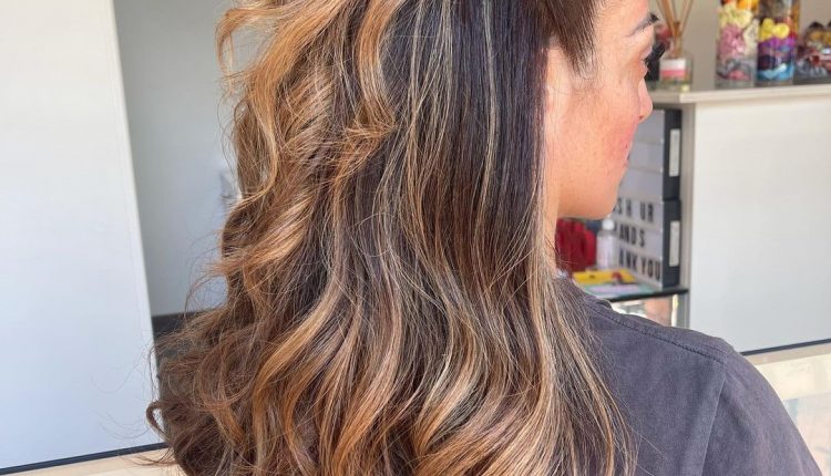 Short Half Up Half Down With Bangs