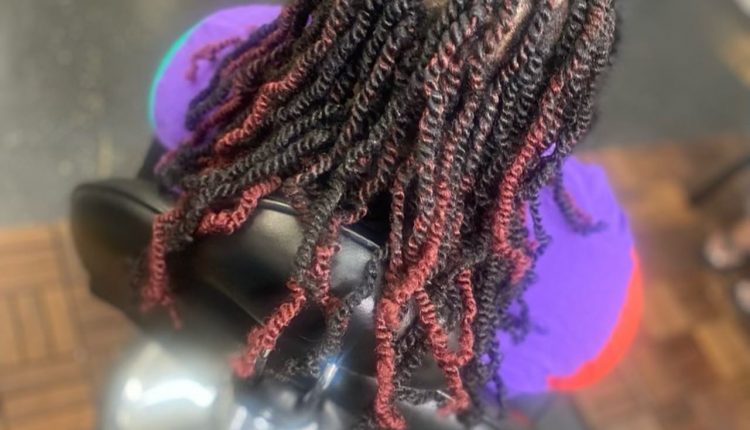 Senegalese Twist Styles Updos