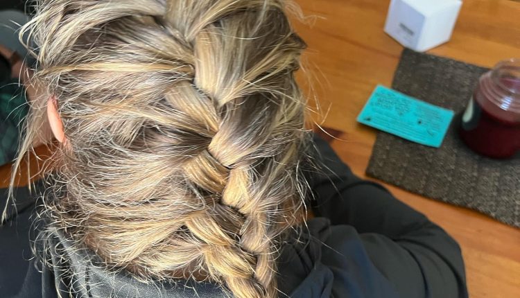 French Braid Into High Bun Ideas